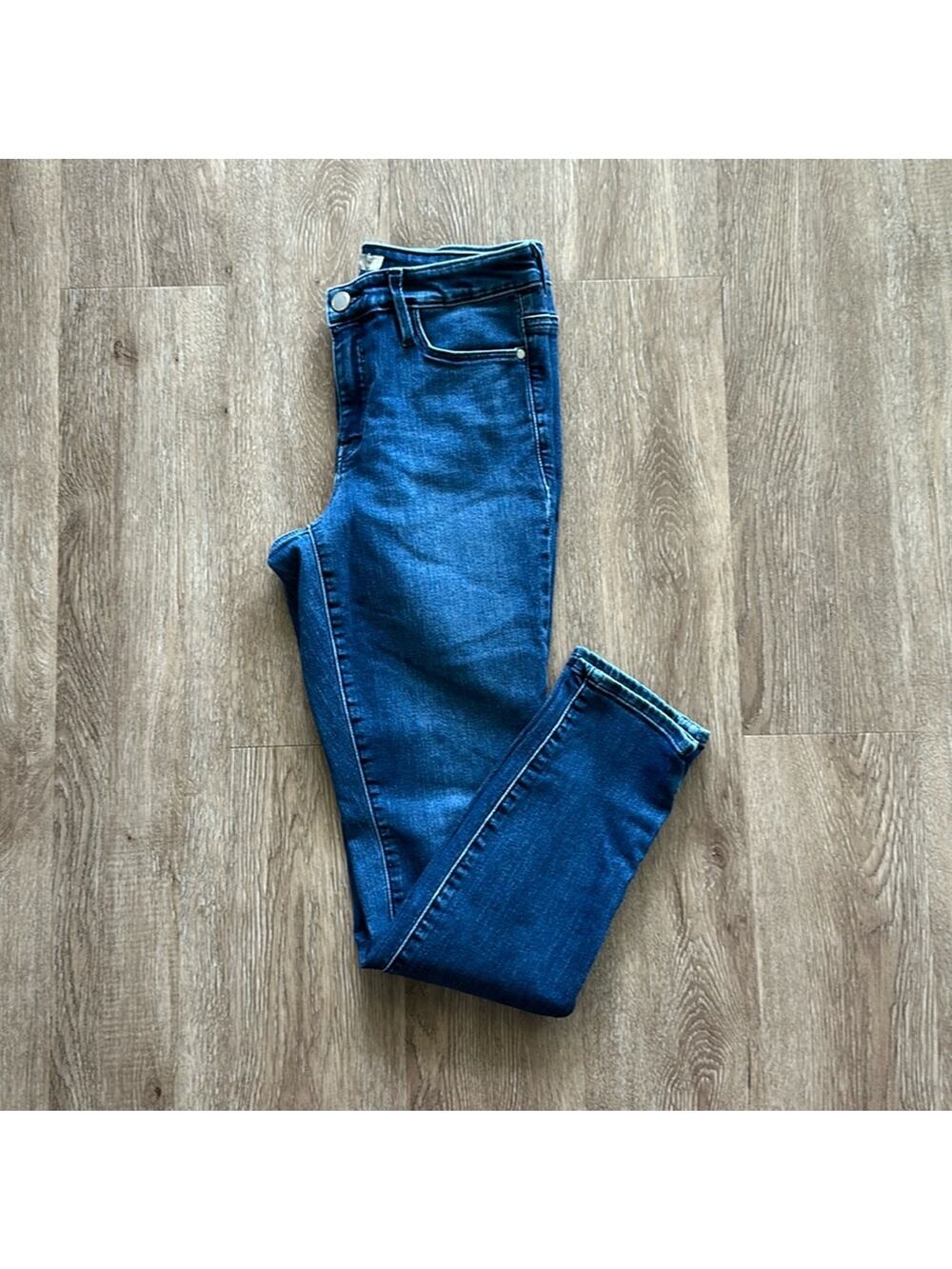 Athleta Sculptek Skinny Jeans Dark Wash Size 6 High Rise